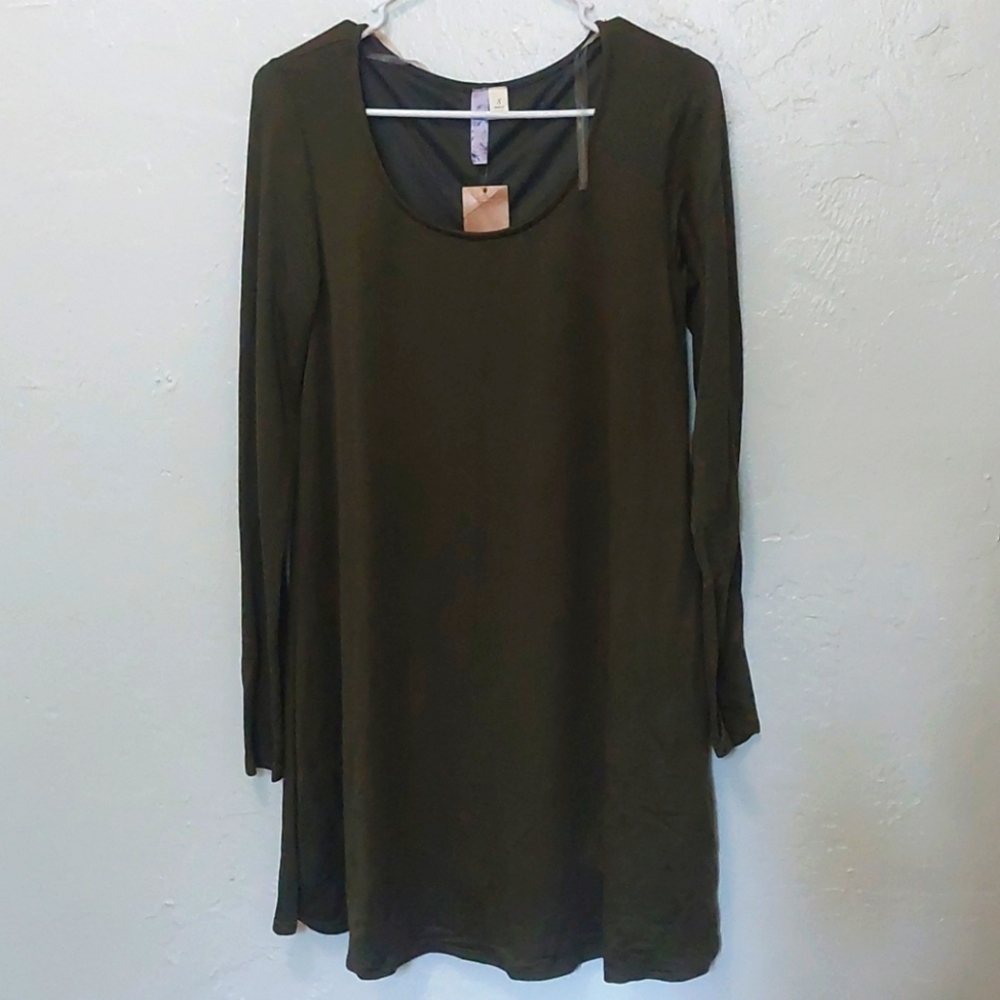 Moss green dress